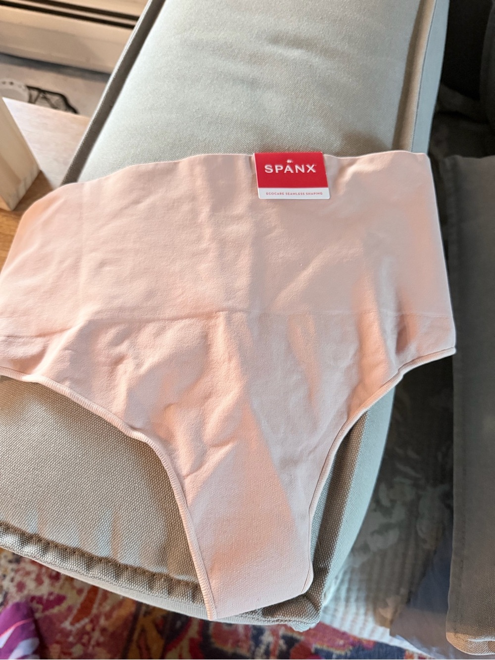 SPANX Women’s High-Waist Seamless Thong - Beige